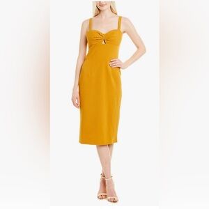 Dress the Population Eve Sleeveless Cut-Out Midi Sheath Size XXS NWT